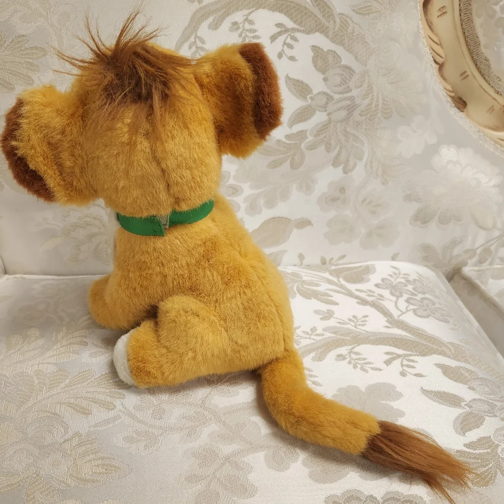 Vintage The Lion King Purring Simba Plush Walt Disney Stuffed Animal 1993